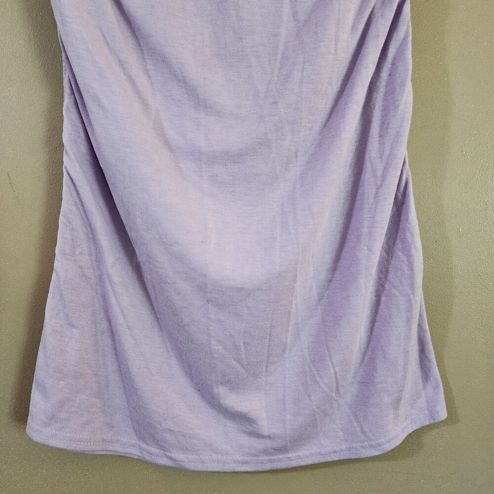 Set of 2 Romwe Womens Strapless Tube Tops Size M S Purple Gray Ruched Sides - Picture 5 of 14